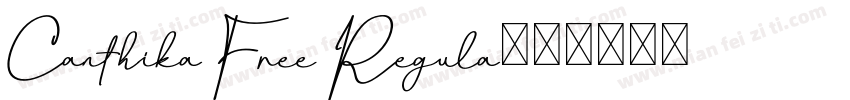 Canthika Free Regula字体转换